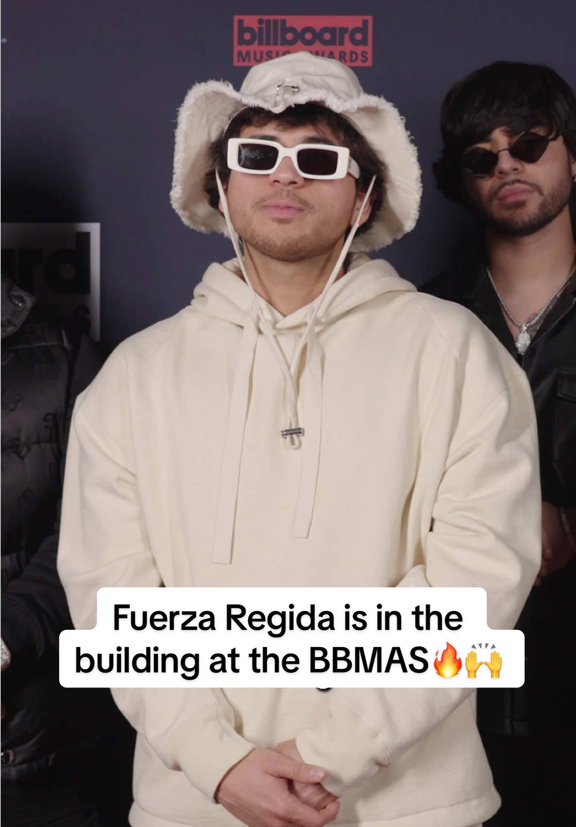 @Fuerza Regida is in the building! 🔥🙌  Watch the @BBMAs at 8 p.m. ET on @FOXTV + @Amazon Fire TV  and stream after on @Paramount+! Catcg all things #BBMAs at billboard.com/BBMAs 											