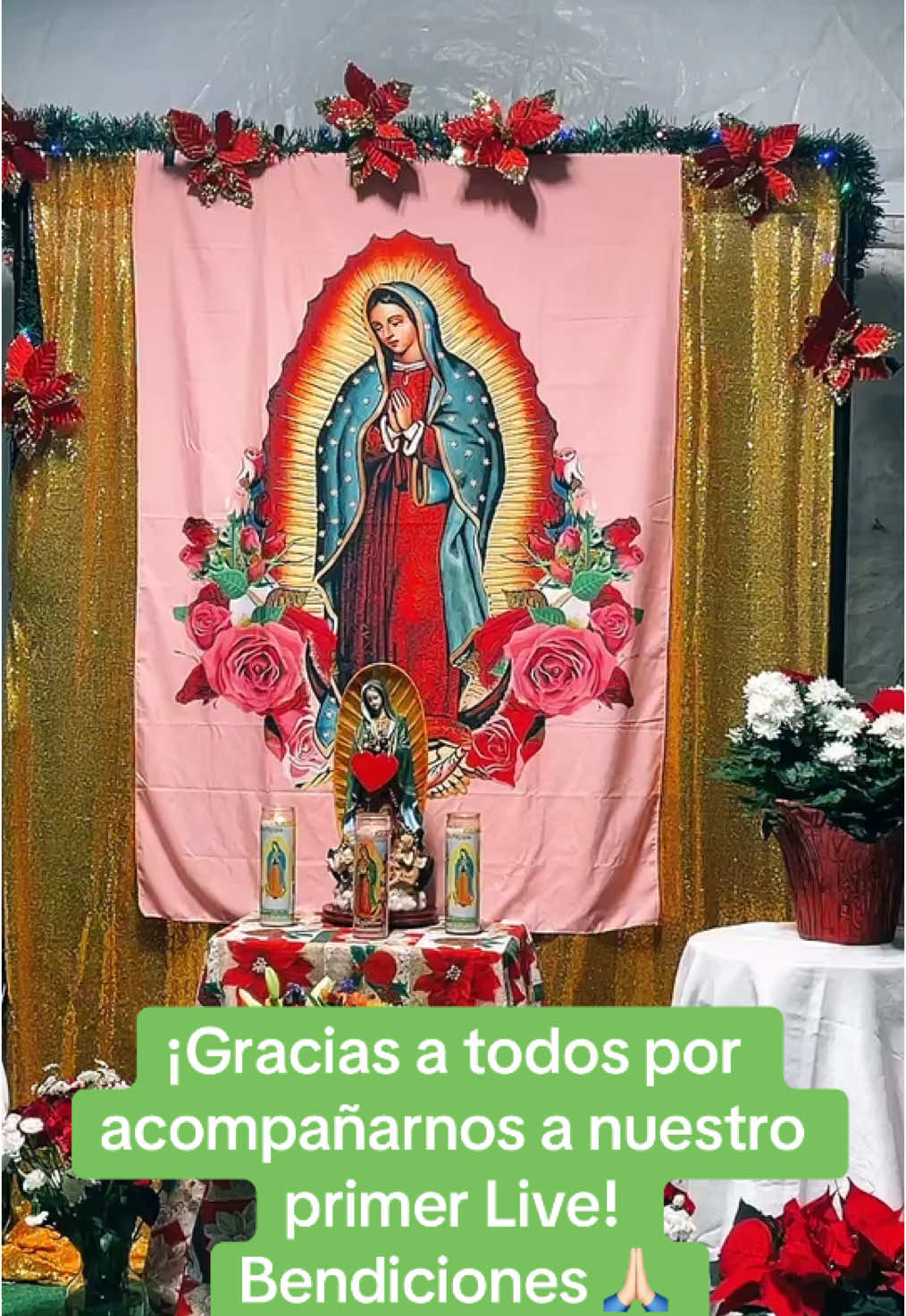Rosario de la virgen de Guadalupe..#graciasmadrenuestra#