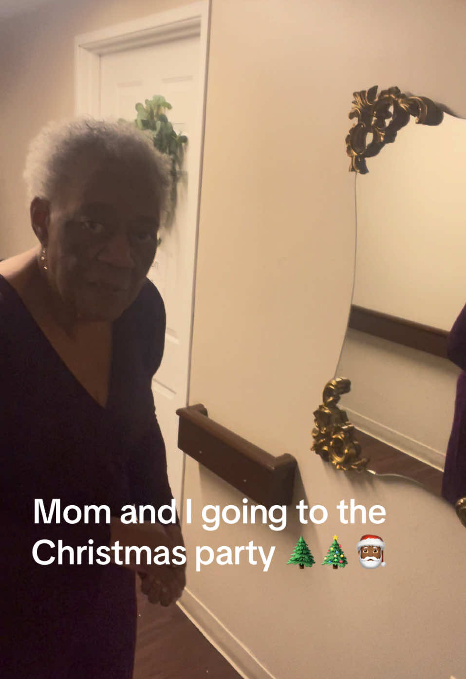 Mom and I headed to the Christmas Party. #alzheimersawareness #alzheimerssuck #alzheimerssucks💜 #livingwithalzheimers #christmasparty #ilovemymom 