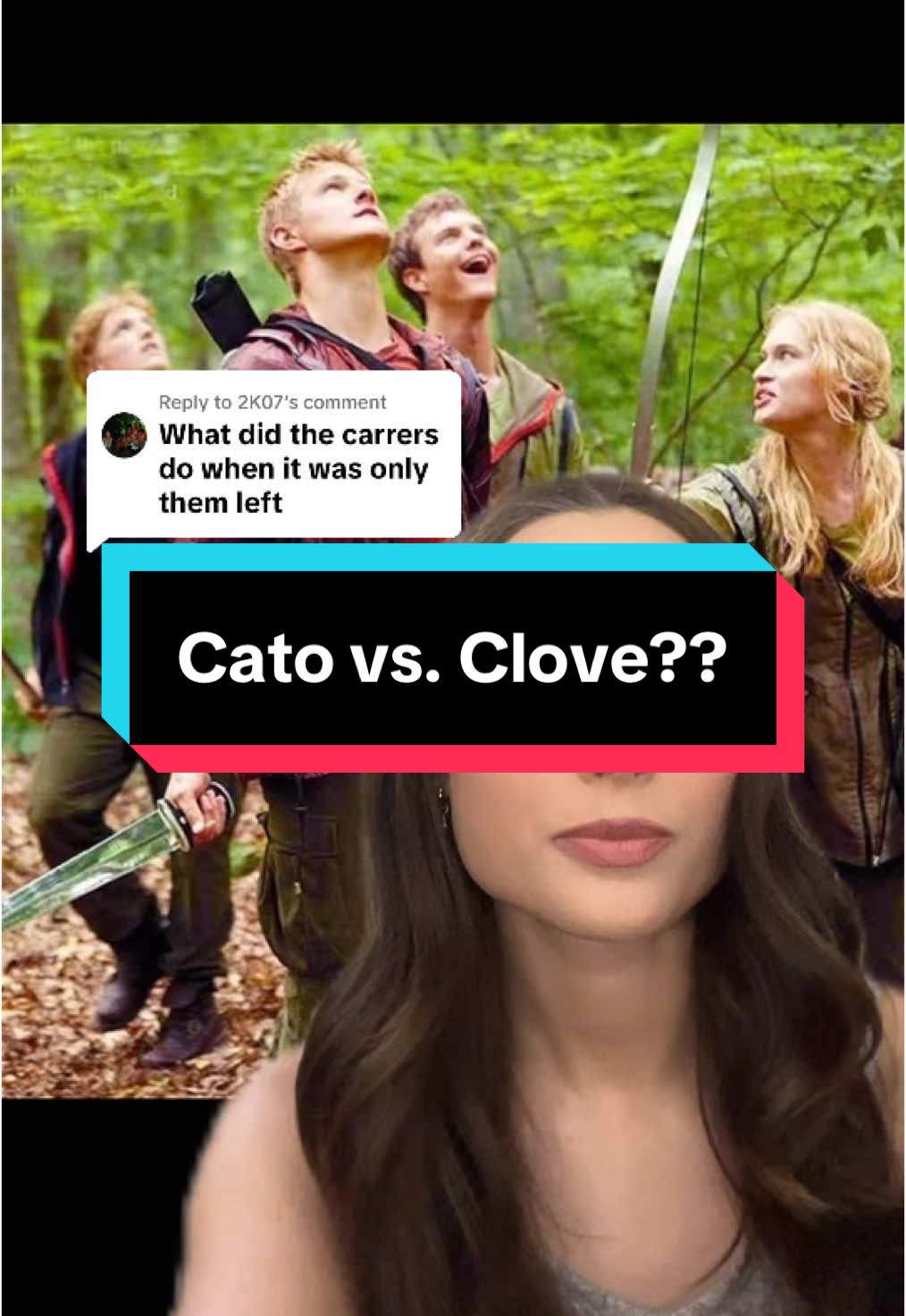 Replying to @2K07 Cato vs. Clove?? Let me know your thoughts and what you want to hear next!  #cato #clove #careertributes #74thhungergames #district1 #district2 #district12 #hungergamescatchingfire #katnisseverdeenedit #katnissandpeeta 