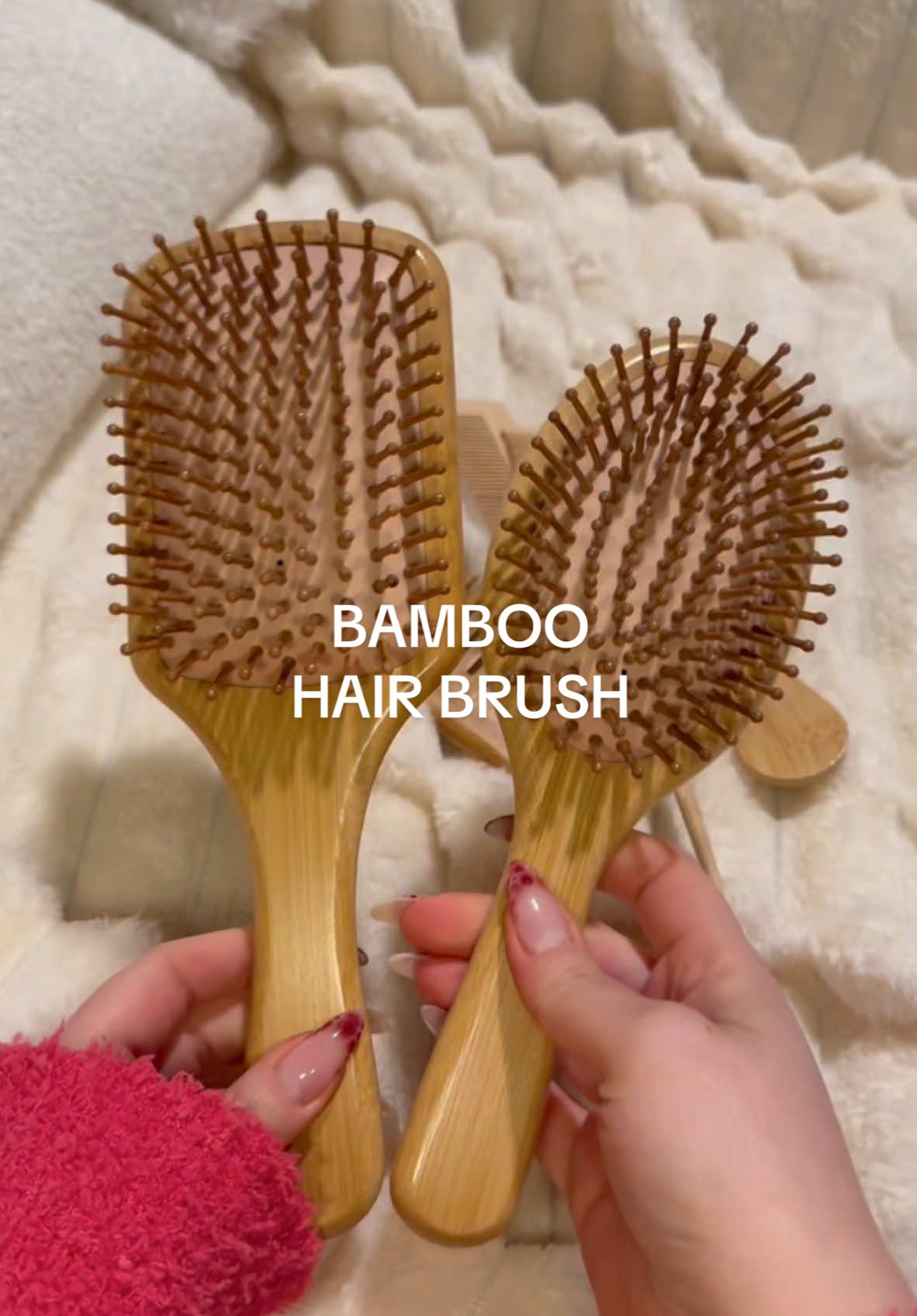 PSA: If you’re not using a bamboo hairbrush yet, you’re missing out on healthy hair vibes 🎀 #bamboohairbrush #hairbrush #hairtok #haircare #haircareroutine #hairgrowth 