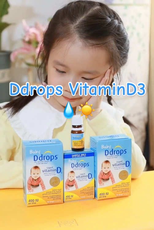 💧Letak saja satu titis pada sudu atau dalam makanan.💧☀️💪#vitaminD3 #vitaminD #Ddrops #DdropsMalaysia #sunshinein1drop☀️ #injust1drop #babycare #allergyfriendly #healthsupplements #tiktok1212megasale 