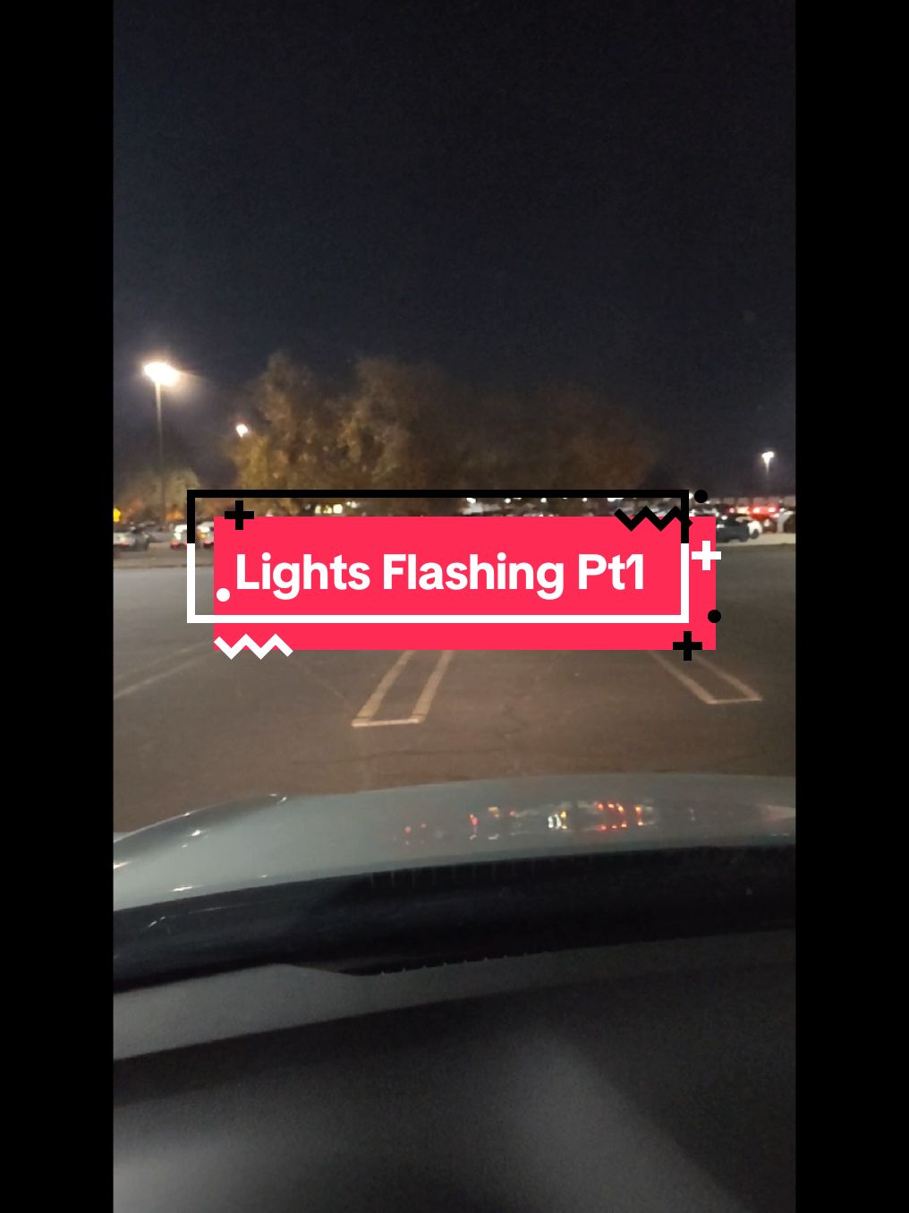 12/12/24 Car lights flickering in a parking lot. Part 1