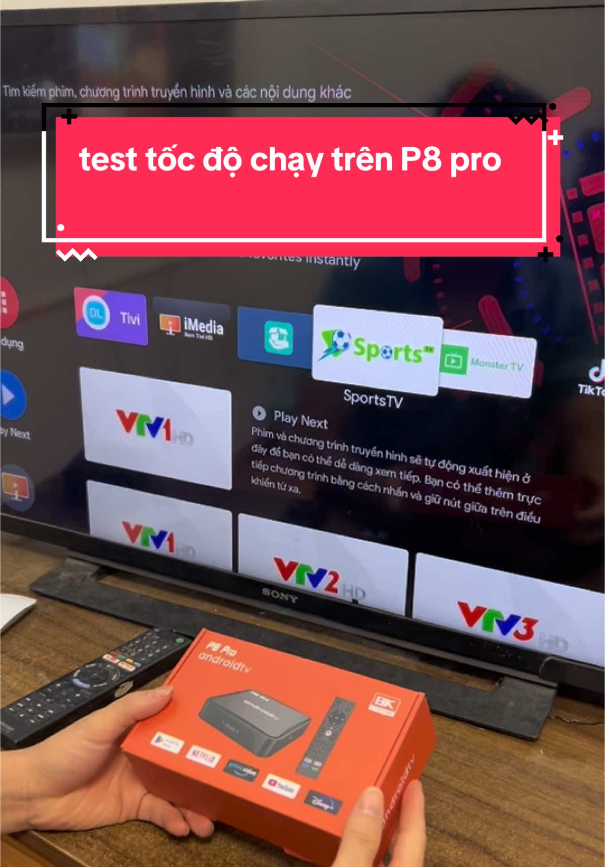 P8pro tốc độ mượt nhanh #p8tv #giángsinh  tương thích các dòng tivi #có wifi là dùng 