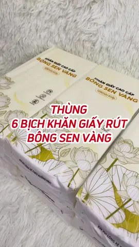 Thùng 6 bịch khăn giấy rút treo tường Bông Sen Vàng tiện dụng #khangiaybongsenvang #khangiayrut #tiktokshop1212 #muataitiktok #salegiuathang #shoputni 