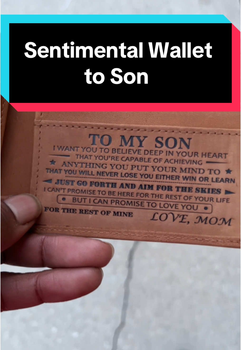 Replying to @1_honest_creator I am lost for words.. Thank you Mom!!! 🥰🥹 Wallet for your son #giftideas #giftforhim #giftorson #boymom #TikTokShopHolidayHaul #mademyyear #MomsofTikTok #treasurefinds #tiktokcreator