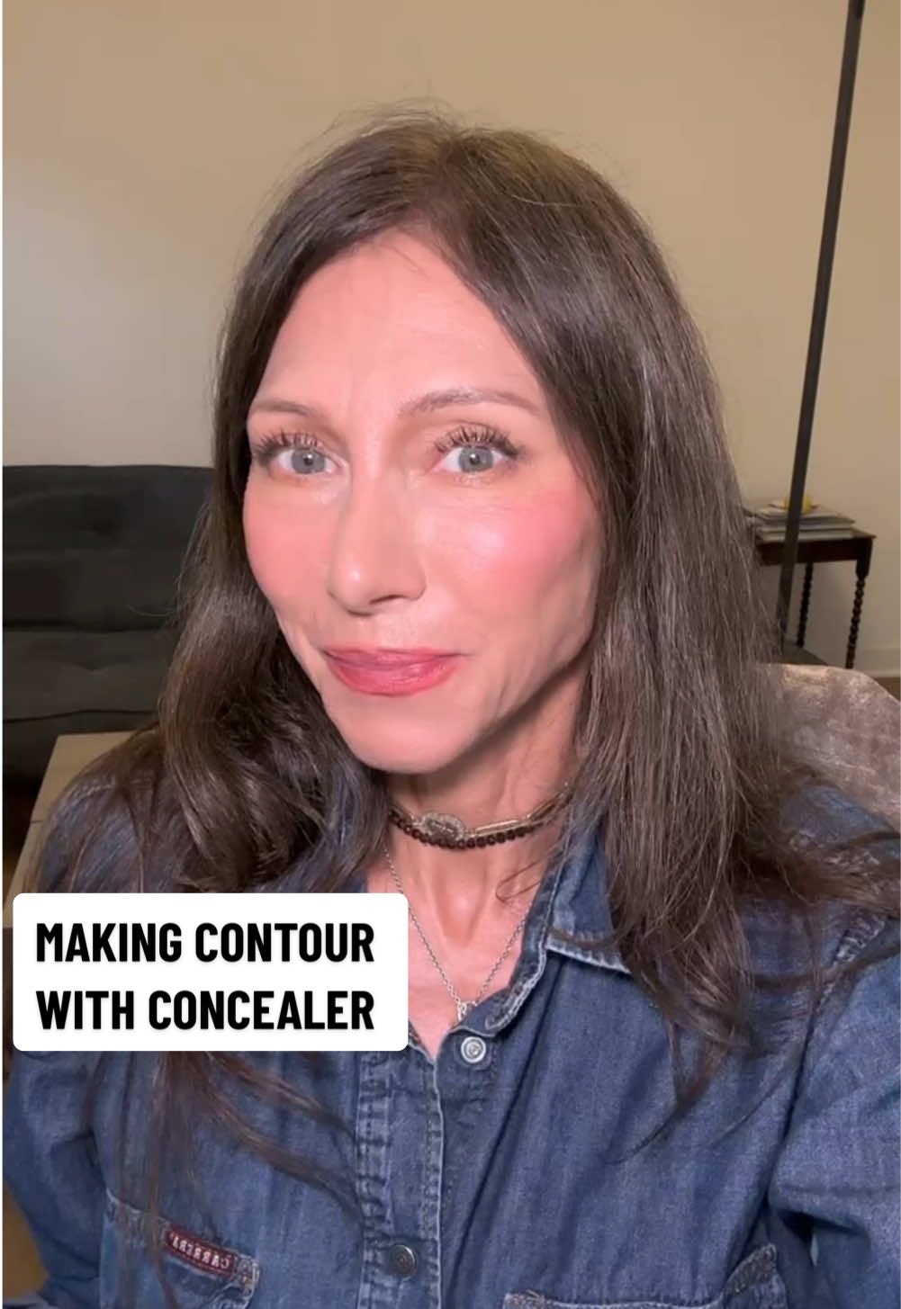 Who needs a contour kit when you have the perfect concealer? Mix it, sculpt it, own it. Effortless, multifunctional, unapologetically chic. ✨ #conceal #brighten #contour #cleanmakeup #veganmakeup #foundationover40 #foundationover50 #foundationformatureskin #matureskinmakeup #maturebeauty #beautyover40 #beautyover50 #FrenchFace #skincare 