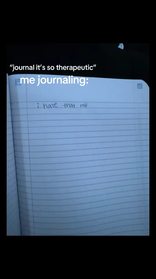 so therapeutic #fypシ゚viral #foryoupage #journaling #freetherapy #hatethatmf 