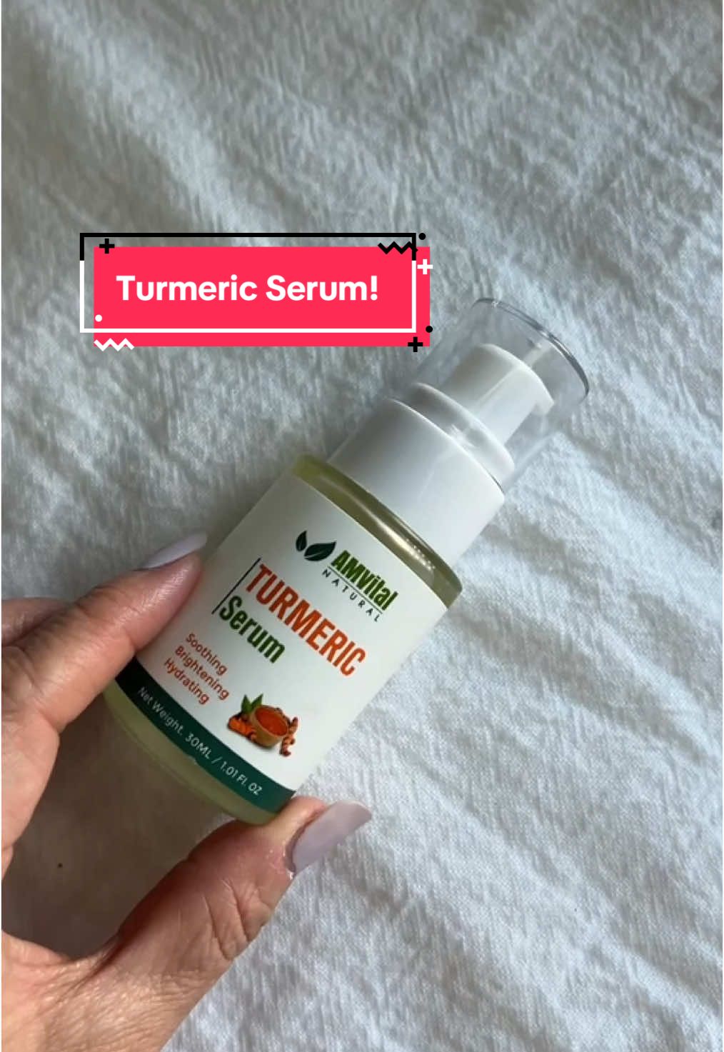 Turmeric Serum @AMVital #fyp #TikTokShopHolidayHaul #skincare #turmeric #amvital #turmericskincare 