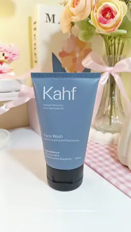 Rekomendasi brightening face wash dari @kahfeveryday 🩵 #kahf #kahfeveryday #kahffacewash #kahfbrotherhood #brighteningfacewash #facewash #facewashcowok #skincaremen #skincarecowo 