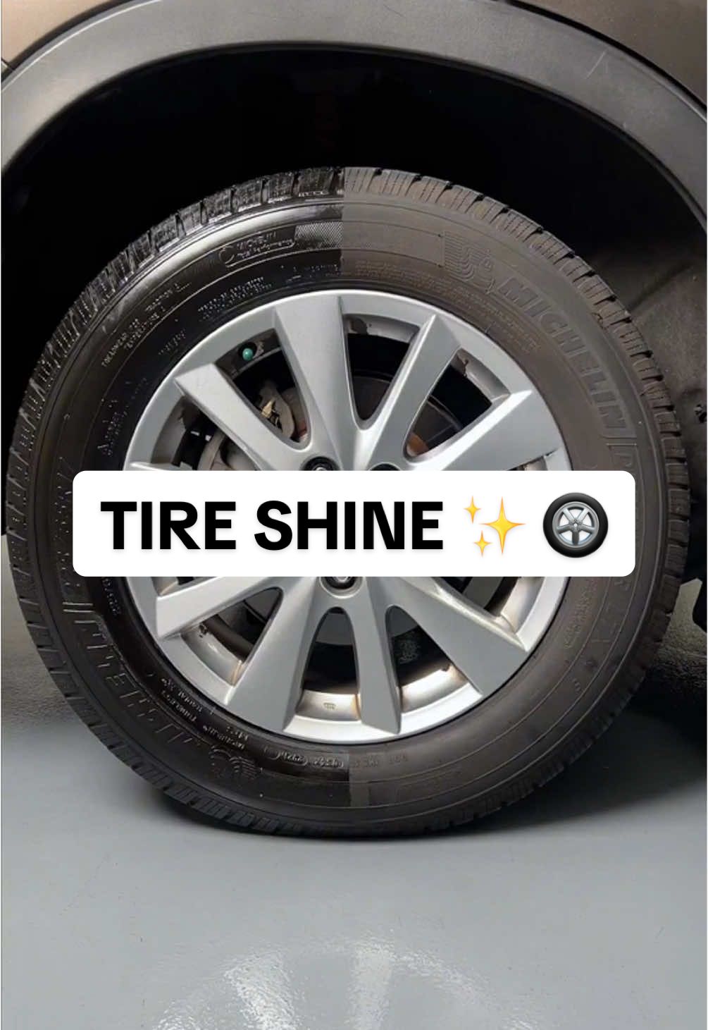 Oh pagandahin mo muna yung gulong mo 😎 #tireshine #tires #kleensafe #fyp 