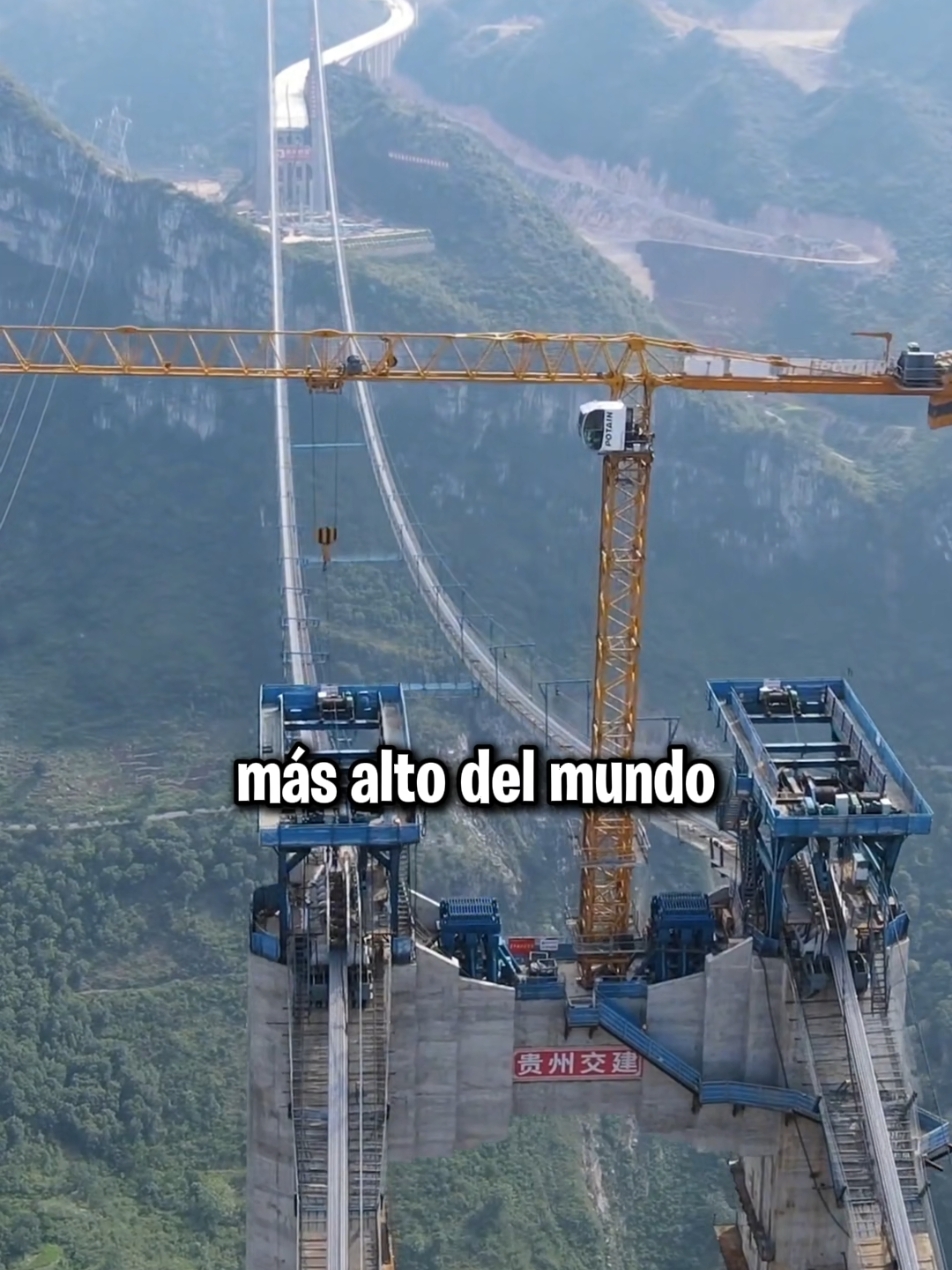 El puente más alto del mundo #china #lugares #sabiaque #ingenieria #siu 