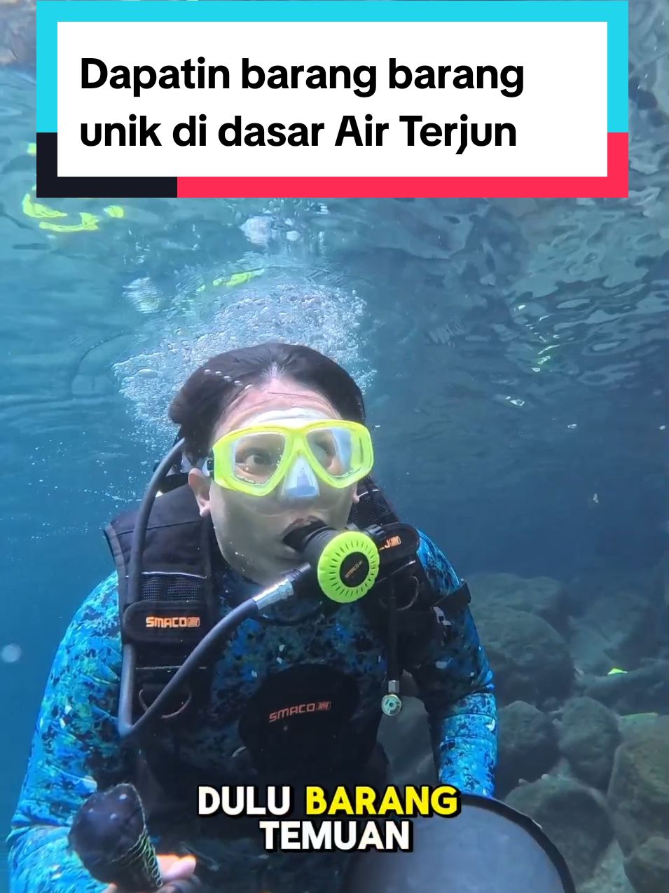 Air terjun angker berwarna biru kata orang 😵😱  #padang #sumaterabarat #menyelam #hartakarun #fyp #foryou #foryoupage #TTPetualangPro 