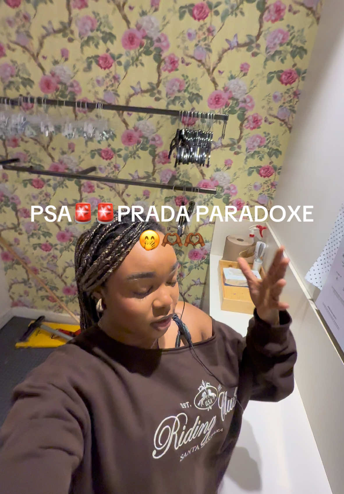 Yall tag @Prada in the comments 🫣🫣the prada paradoxe perfumeee thooo!! Let me put yall on! Not to much on my braids 👀👀#prada #pradaparadoxe #fyp #perfumetiktok 