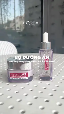 Bộ đôi dưỡng ẩm serum và kem dưỡng HA L'Oréal Paris cho da căng mướt đủ ẩm, dùng được cả ban ngày ban đêm hoặc dùng trước makeup để có lớp nền mướt đẹp hơn ✨️ #lorealparis_vn #goclamdep #reviewlamdep #muataitiktokshop #skincare #duongam #kemduongam #oapbaslive #lonabas 