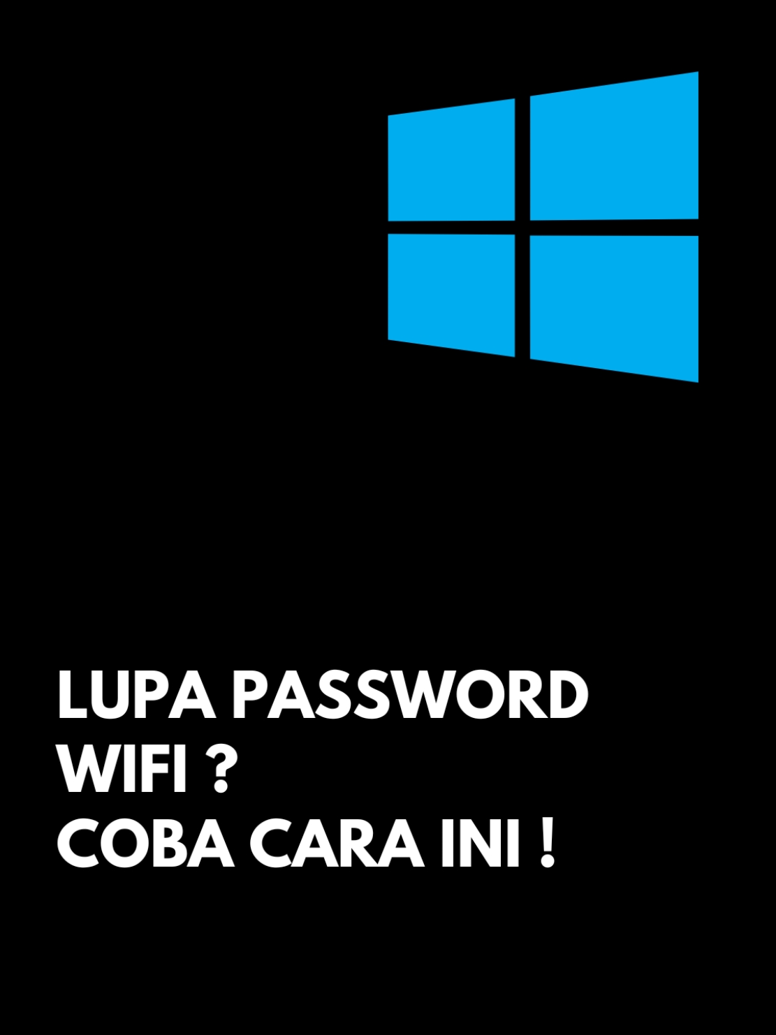 Forgot Password Wifi ?  lupa password wifi ?  #wifi #password #fyp #cara #windows 