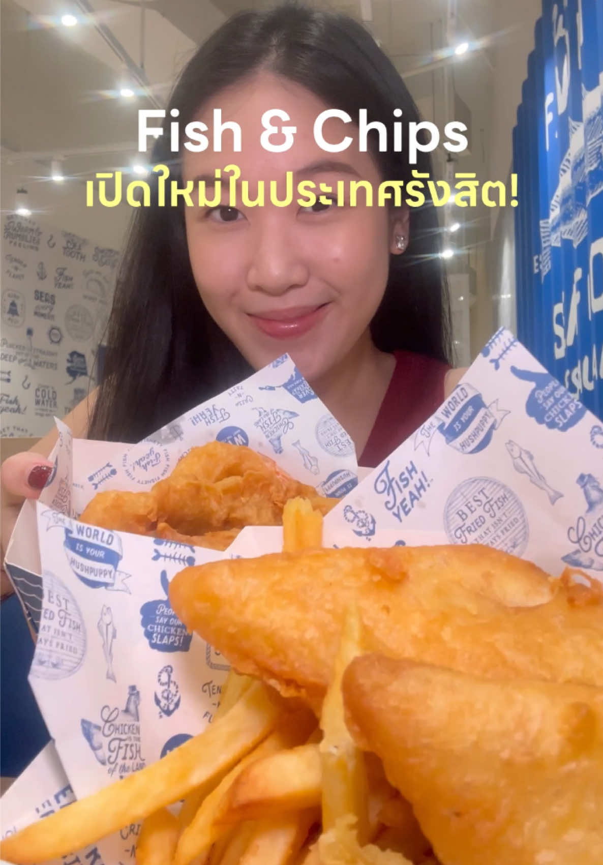 Fish & Chips ร้าน Long John Silver's เจ้าดังจากอเมริกา มาบุกรังสิตแล้ววว 🐟🍟 @Long John Silver's @ljsthailand 🩵 #tiktokพากิน #LongJohnSilversTH #อร่อยสดจากอลาสก้า #megabangna #fairyfairx #fairyfairxlifestyle #fishandchips #ฟิชแอนด์ชิพ 