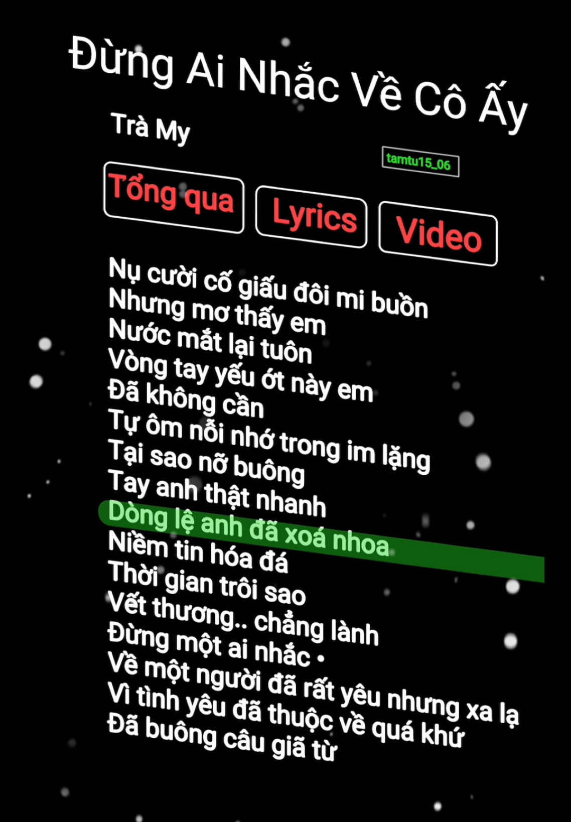 Đừng ai nhắc về cô ấy… #tamtu #tamtu15_06 #dungainhacdencoay #music 