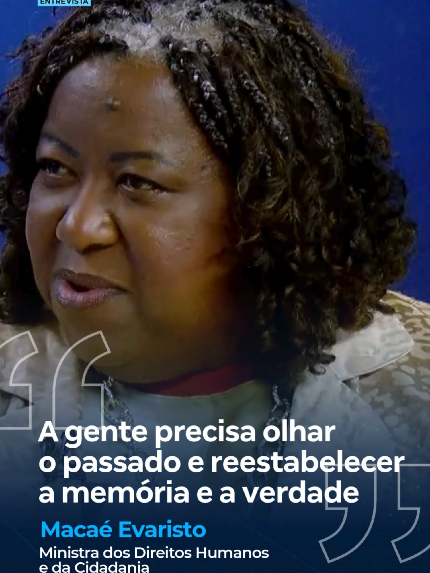 A ministra dos Direitos Humanos e Cidadania, Macaé Evaristo, foi a convidada desta quarta (11) do #JREntrevista. Ela falou sobre a aprovação pelo CNJ (Conselho Nacional de Justiça) de uma resolução que estabelece o dever dos cartórios de reconhecer e retificar a morte das vítimas da ditadura militar reconhecidos pela Comissão Nacional da Verdade como provocadas pelo Estado. Acompanhe!  👉 Veja a entrevista na íntegra no @portalr7, no @sigaplayplus e nas plataformas digitais do #JornalDaRecord #JR24H