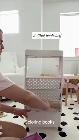 rolling bookshelf #bookshelf #organizer #fyp 