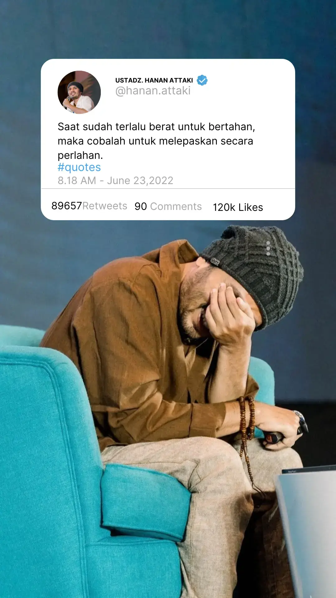 Saat sudah terlalu berat untuk bertahan, maka cobalah untuk melepaskan secara perlahan. #hananattakibooster #hananattakivideo #hananattaki #hananataki #ustadzhananattaki #ustadzhananaattaki #kajianustadzhananattaki #kajianhananattaki #hijrahyuk #hijrah_istiqomah #hijrahku #hijrahbareng #kajianislam #kajiansunnah #ngajionlineyuk #ngajibareng #Love #cinta