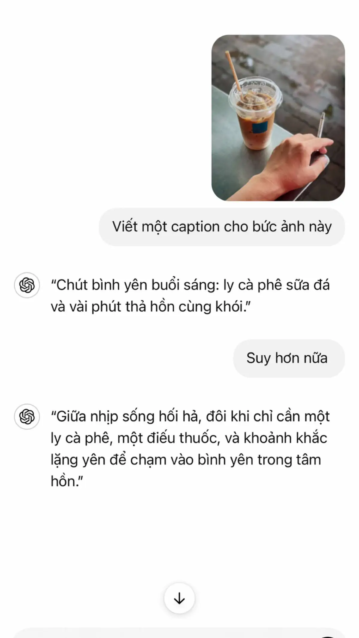 “Giữa nhịp sống hối hả, đôi khi chỉ cần một ly cà phê, một điếu thuốc, và khoảnh khắc lặng yên để chạm vào bình yên trong tâm hồn.” #xh #fyp #chatgpt 