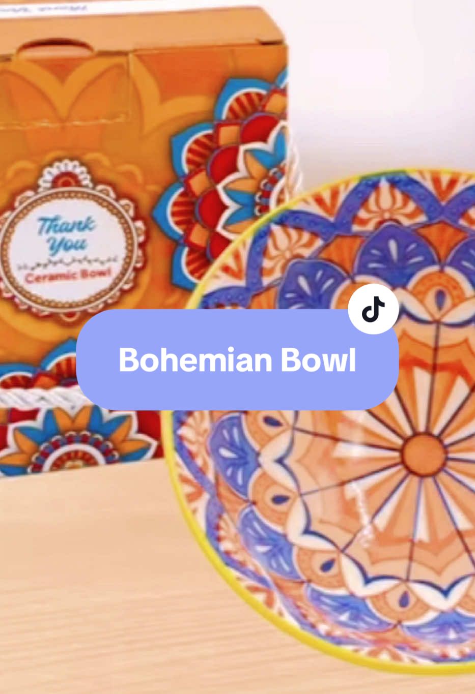 Bohemian Rice Bowl Ceramic Bowl Mangkuk Keramik Soup Bowl Doorgift Wedding Gift set Soup Bowl Goodies Kitchenware Microwave#CapCut #fyp #fypage #mangkuk#bowl#giftbox 