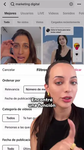 Cómo encontrar videos virales de tu nicho con el buscador de TikTok 🚀⤵️ ✅ Andá al buscador y escribí tu rubro ✅ Selecciona los 3 puntitos > Filtros: ➡️ Cantidad de mg > este mes. ¡Listo! Encontraste los videos más virales del último mes 🫢 Si te gusto este video 🎬 podés scrollear nuestras otras publicaciones ➡️ Vas a encontrar un montón de info útil sobre redes sociales, consejos y tips para ayudarte a crecer 📈 #seotips #tiktoktips #reelsvirales #viraltiktok #crecerentiktok #viralcontent #viraltips #viralreels2024 #cm  #crecerenredes 