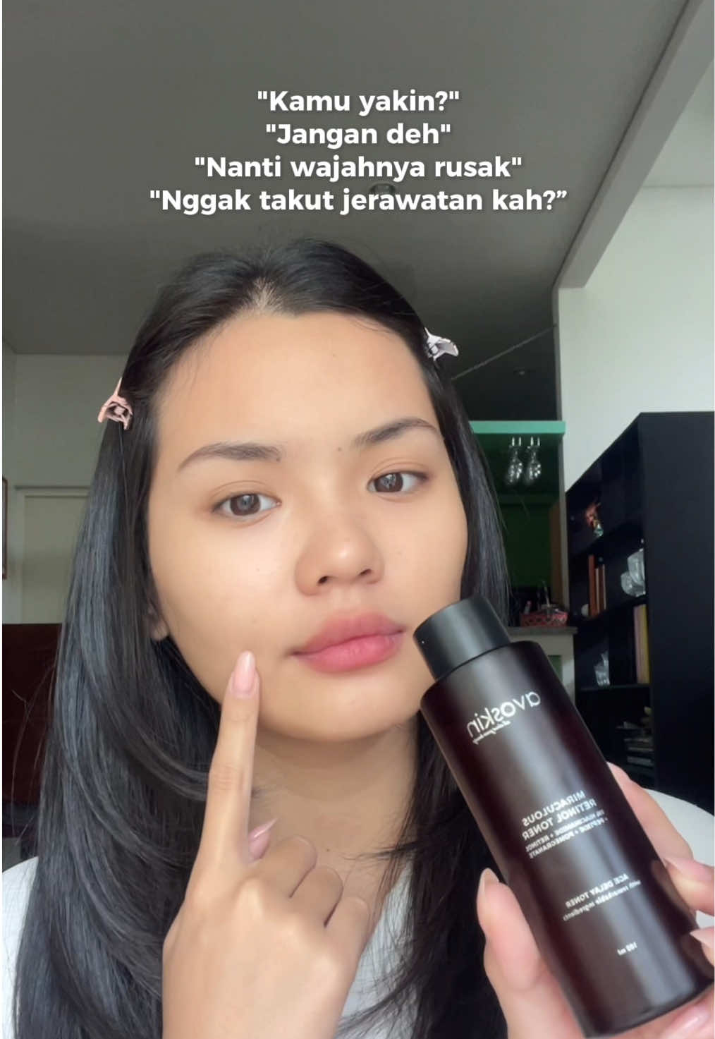 Iseng nyobain eh malah cocok 🫣 #racuntiktokavoskin #belilokal #retinol 