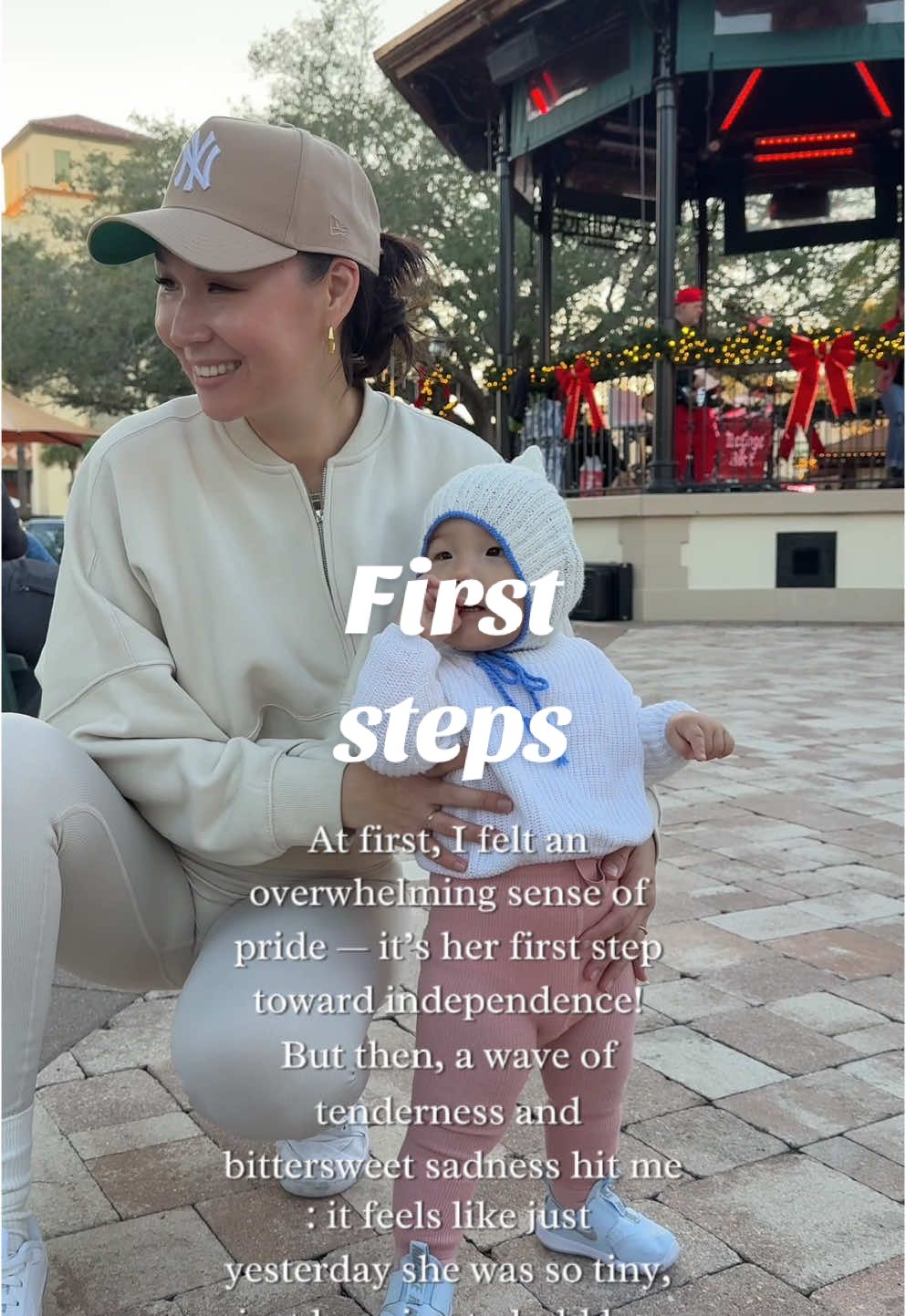 How do you feel during your baby’s “first” milestones? ❤️ #momlife #baby #kidsoftiktok #firststeps 