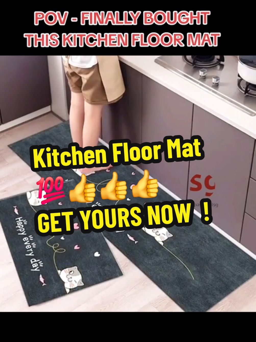 Finally bought this kitchen floor mat. Beautiful Design Print . Every household must have .It is So Good And Affordable.  HURRY GET YOURS NOW  !  #fyp #floormat #mat #kitchenmat  #kitchen #kitchenfloormat #mats  #household #goodthing #tiktoksg  #tiktokfinds #TikTokMadeMeBuyIt  #createtowin #weeklywedrush  #tiktokshopsg #tiktokshopsgsale  #sgtiktok #fypsingapore #fypsg  #tiktoksingapore #singaporetiktok  #singaporetiktok🇸🇬 #tiktoksingapore🇸🇬 