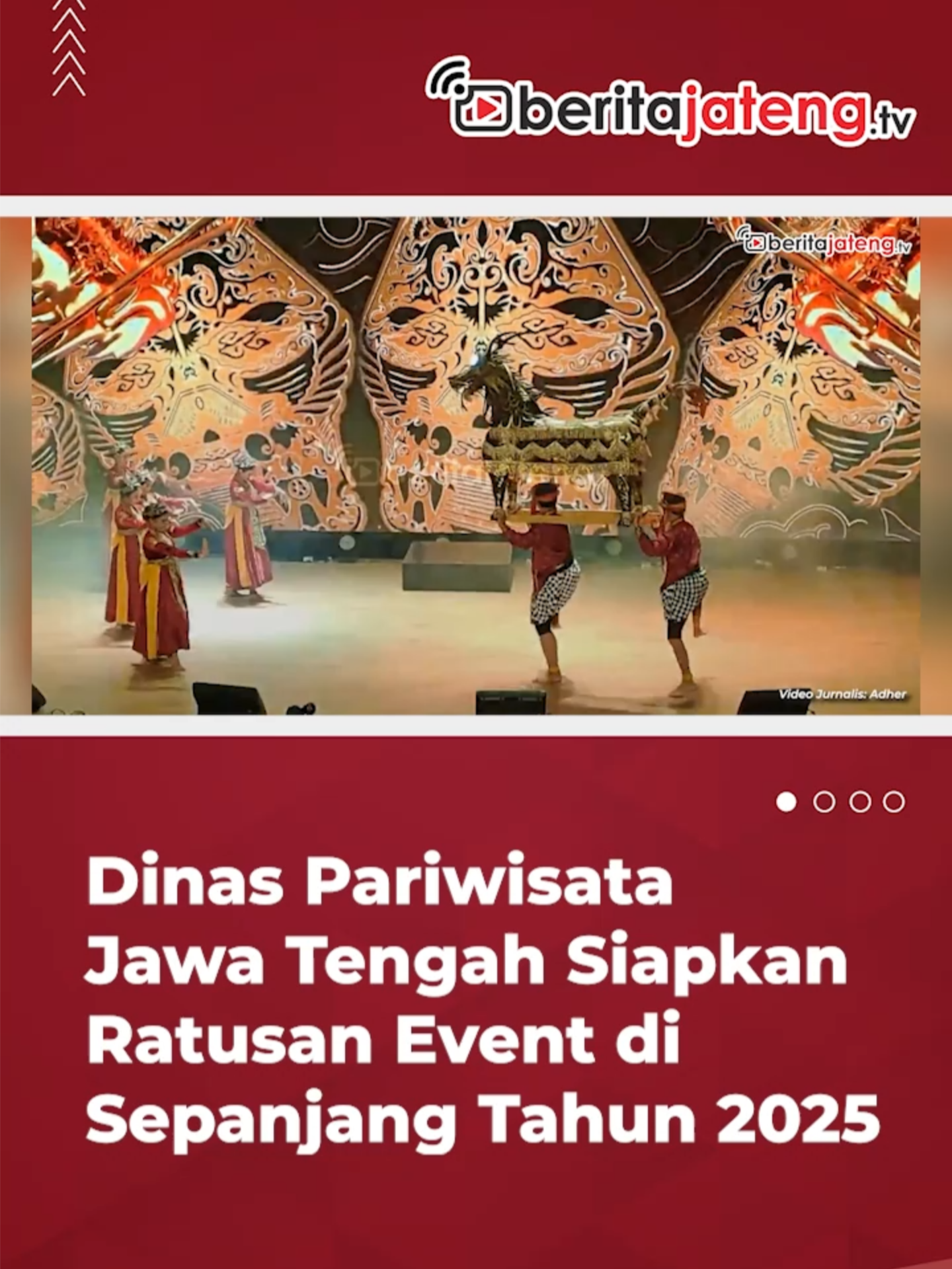 Pemerintah Provinsi Jawa Tengah melalui dinas pariwisata, telah menyiapkan ratusan even wisata di sepanjang tahun 2025. Selain menarik wisatawan, baik lokal maupun internasional, ratusan even ini digelar untuk mengeksplorasi keindahan alam, kekayaan budaya, dan keragaman tradisi dari seluruh penjuru Jawa Tengah. #infokejadiansemarang #infosemarang #informasi #infoterupdate #infoindonesia #infoviral #beritajateng #beritaviral #beritaterupdate #beritafakta #beritanasional #beritaindonesia #beritasemarang #trending #viralkan #viralbanget #viralindonesia #fyp #trending #jawatengah #kotasemarang