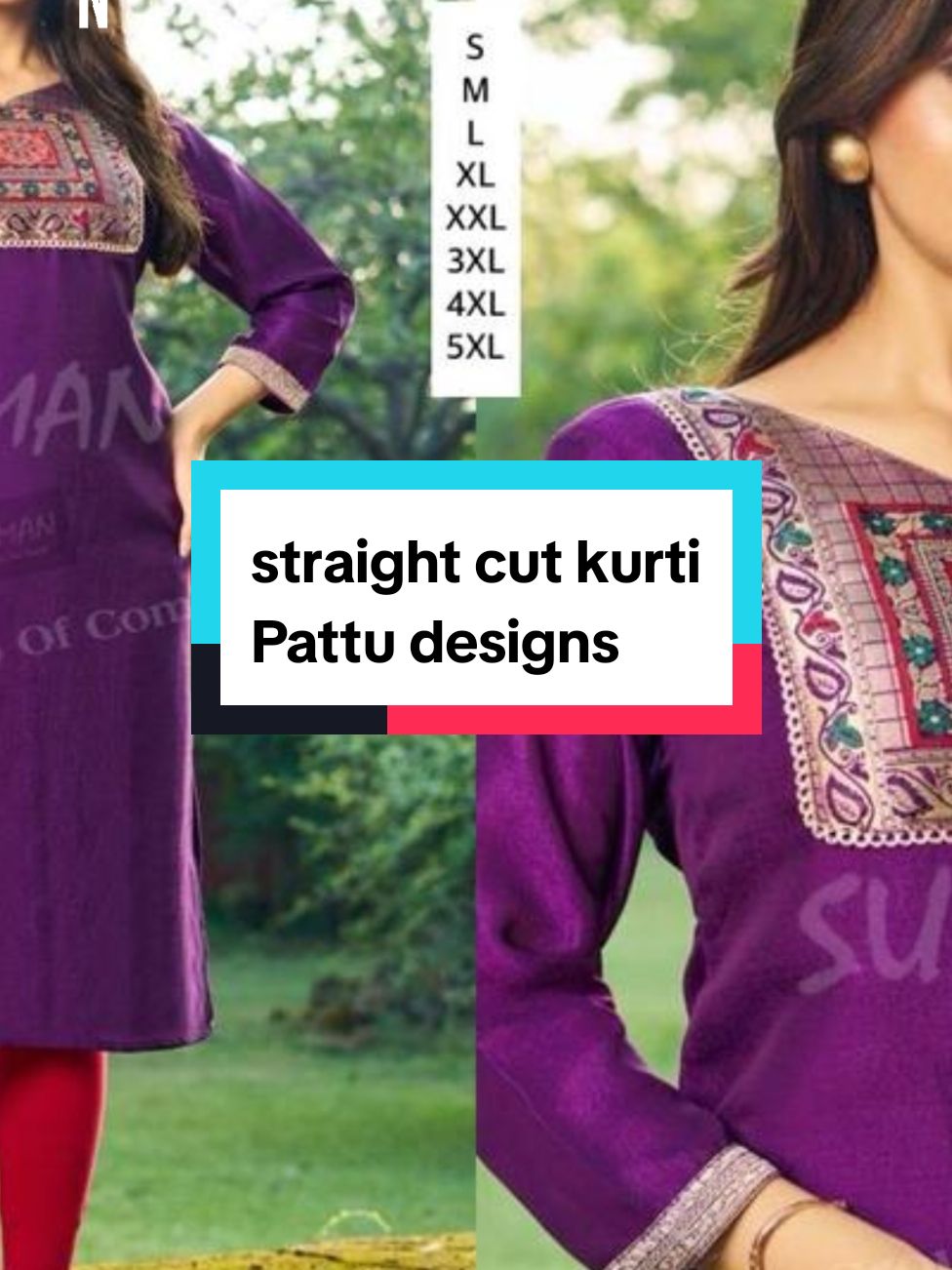 vichitra silk material straight cut kurti Pattu design ready stock grab it guys.#straightcutkurti# #newarrivals#fypagetiktok  #goviraltiktok#itz_sangarishop 