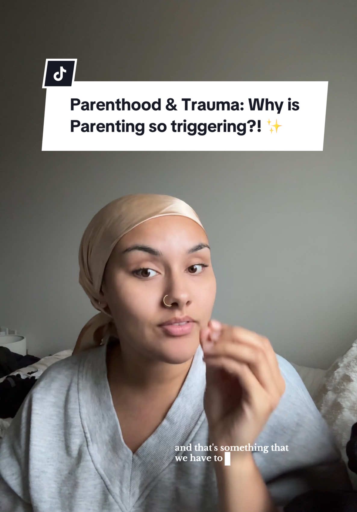 Parenthood can be really triggering for childhood traumas. The correlation is a weird concept, but it makes sense if you think about it. It can be very difficult breaking the trauma cycle, but it is doable with hard work and dedication. #MomsofTikTok #trauma #parentsoftiktok 