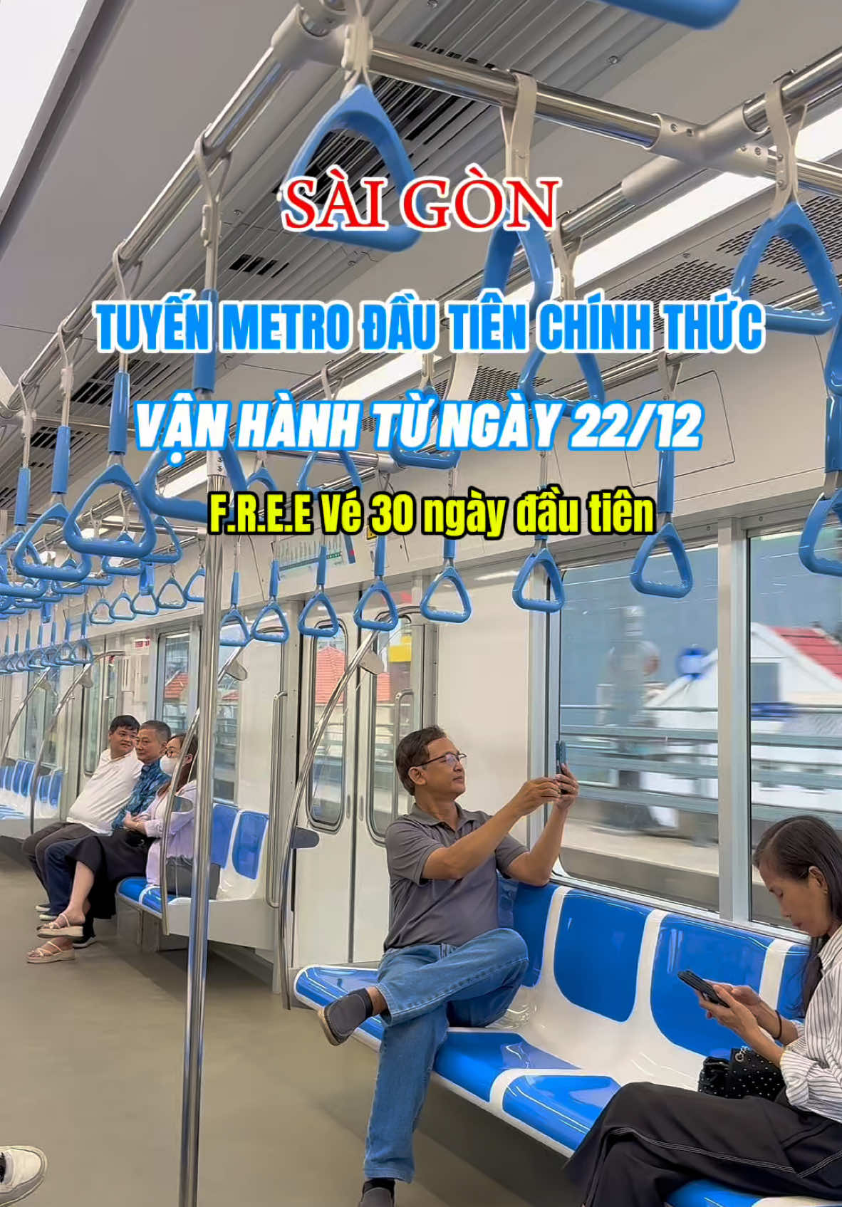 Tuyến Metro đầu tiên ở Sài Gòn sẽ chính thức vận hành vào ngày 22/12 và sẽ F.R.E.E vé 30 ngày đầu tiên  @Nhịp sống Metro HCM 🚇 . #metrosaigon #metrohcm #metrobenthanhsuoitien #Saigon #saigoncityview 