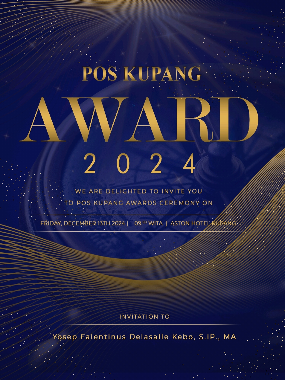 AWARD POSKUPANG 2024 TOKOH PEDULI RAKYAT KECIL YOSEP FALENT DELASSALLE KEBO - Pendiri Ormas BetaTimor  - Bupati terpilih TTU 2024/2029 Terimaksih Poskupang  penghargaan ini Kami bangga dan akan terus menjadi sahabat rakyat kecil yg membutuhkan Salam solid militan Setia Bravo Beta Timor #betatimor  #PesanSahabatFalentino  #tulusmelayani  #timortenggahutara  #poskupangaward2024  #poskupang  YOSEP