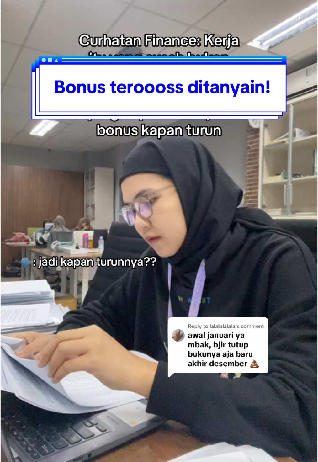 Replying to @lalalalalala JUJUR GAK TAU KAPAN BONUS TURUUUN! Finance cuma megang duit, yang nentuin bonus tetep si bos🫵🏻🙏🏻 #finance #bonus #finance #akuntansi #accounting #pajak 