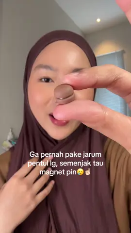 Life changing banget pake magnet pin kek gini, terdabestttt ttep better covered sih so far✨✨✨ #magnetpin #magnethijab #hijabhacks 