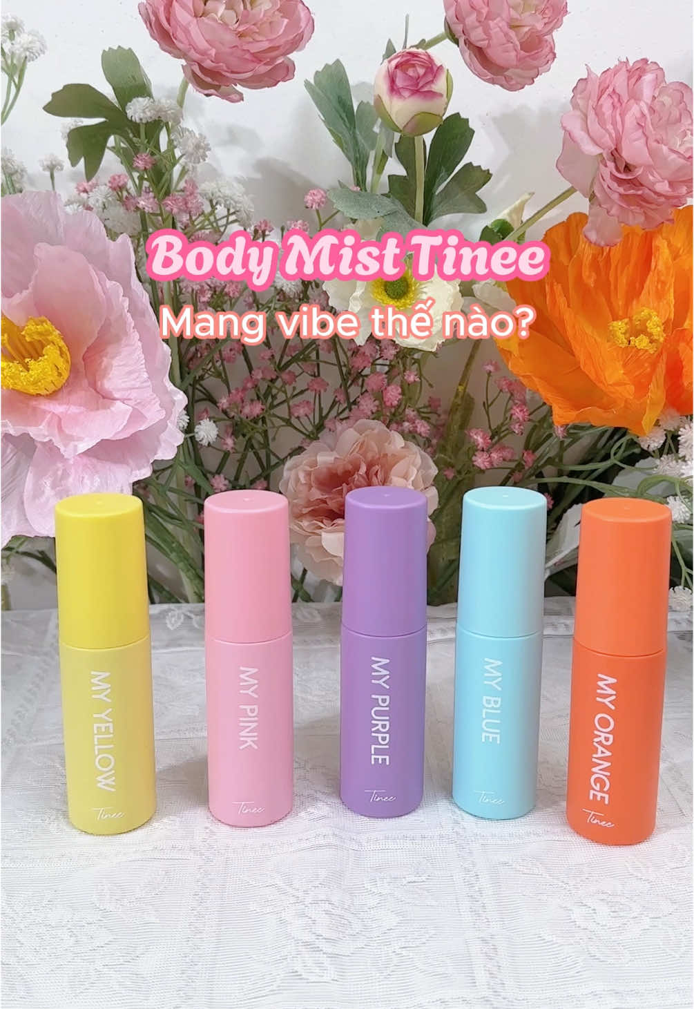 Vibe từng chai body mist Tinee như thế nào #tinee #bodymisttinee #trending #xitthom 