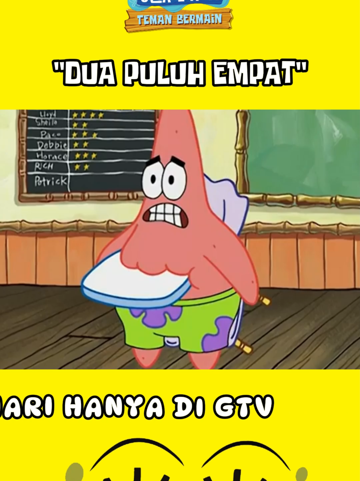 Selamat pagi Kids !! Biar libur kamu lebih hepi, ayo kita nonton Spongebob di GTV!  #spongebob #spongebobsquarepants #spongebobmeme #spongebobgtv #tiktoktainmen #tiktoktaintment #tiktoktainment