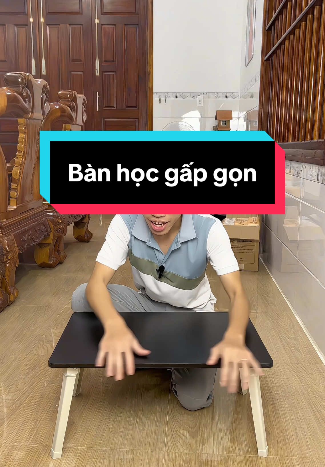 Bàn học gấp gọn tiện lợi lắm nè cả nhà #doisongxahoi #giadinh #tiktok #capcut #wink #tik_tok #giadung #giadungtienich #tiktokshop1212 #banhoc #banhocgapgon 