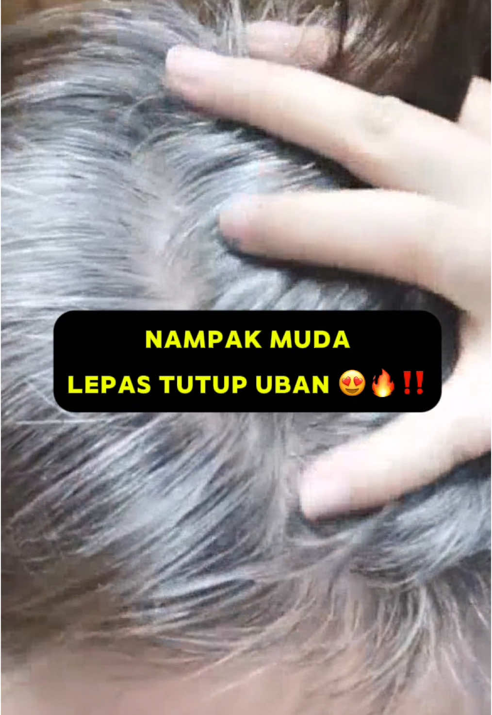 Konfem Nampak Muda lepaa TUTUP SEMUA UBAN 😍🔥‼️ #bieyahaircare #hairdye #rambutuban #uban #hairtreatment #beautyandfashion #hairdyetransformation #warnarambut #fypage #fyp #fyppppppppppppppppppppppp #foryoupage #fypシ゚viral #fypシ #tiktokmalaysia #tiktoklive #dyedhair #rambutcantik  #CapCut 