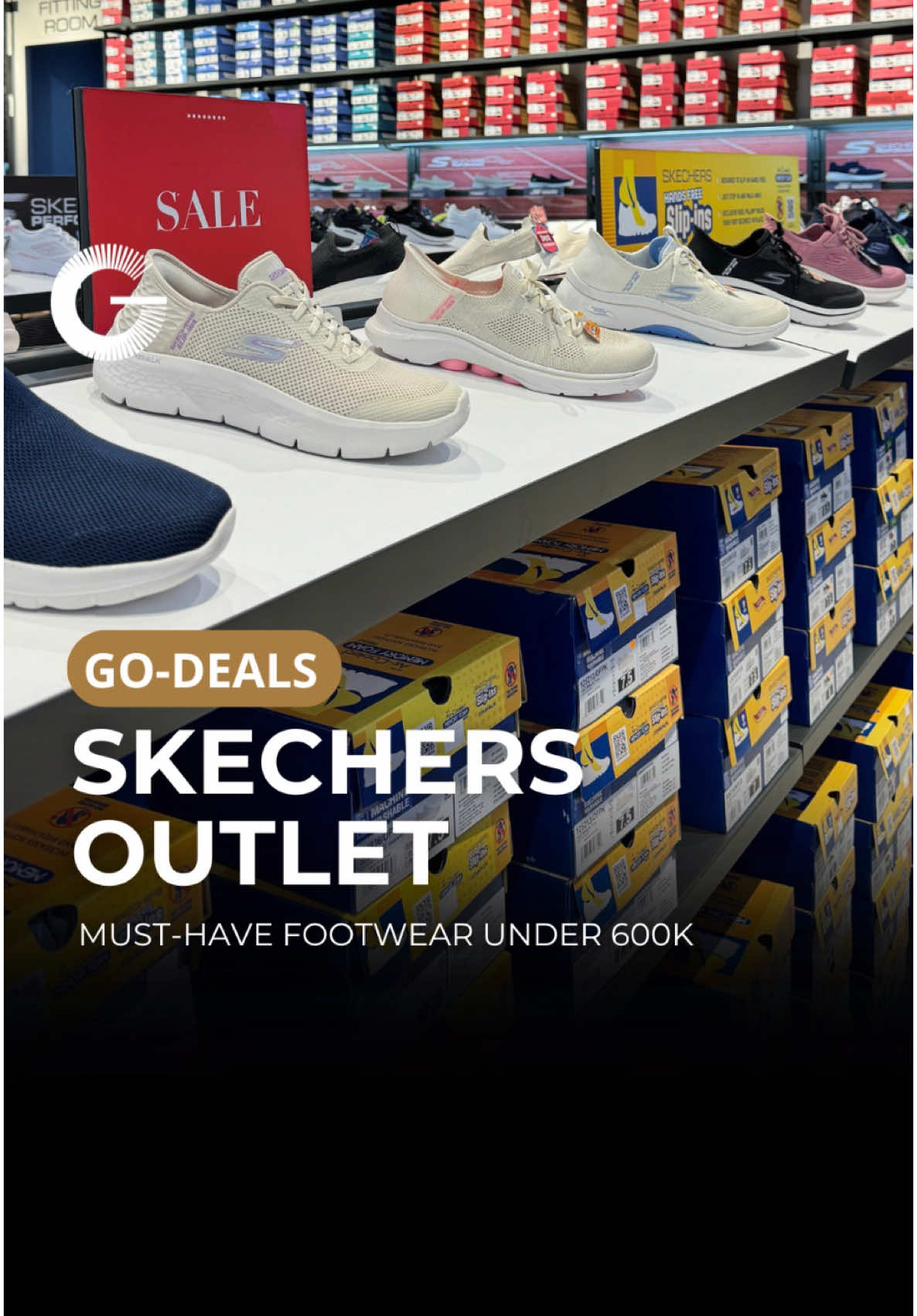 Upgrade your footwear collection from Skechers Outlet👟💸 Discover our must-have shoes under 600K. Perfect for any occasion, and all at an unbeatable price!🛍️🛒 #TheGrandOutlet #TheBiggestLuxuryOutletMallInIndonesia 