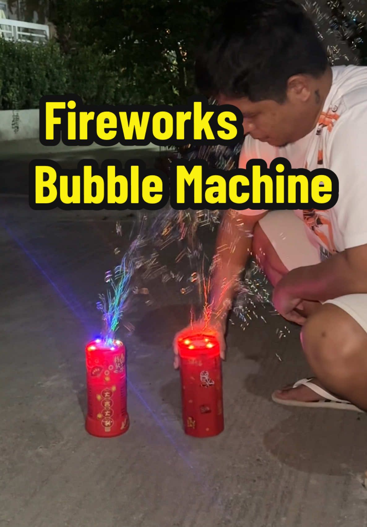 Fireworks in a low budget!! Safe na mura pa! #fireworksbubblemachine #bubblemachine #bubblefireworks #fireworksbubble #newyearfireworks #kidstoy 