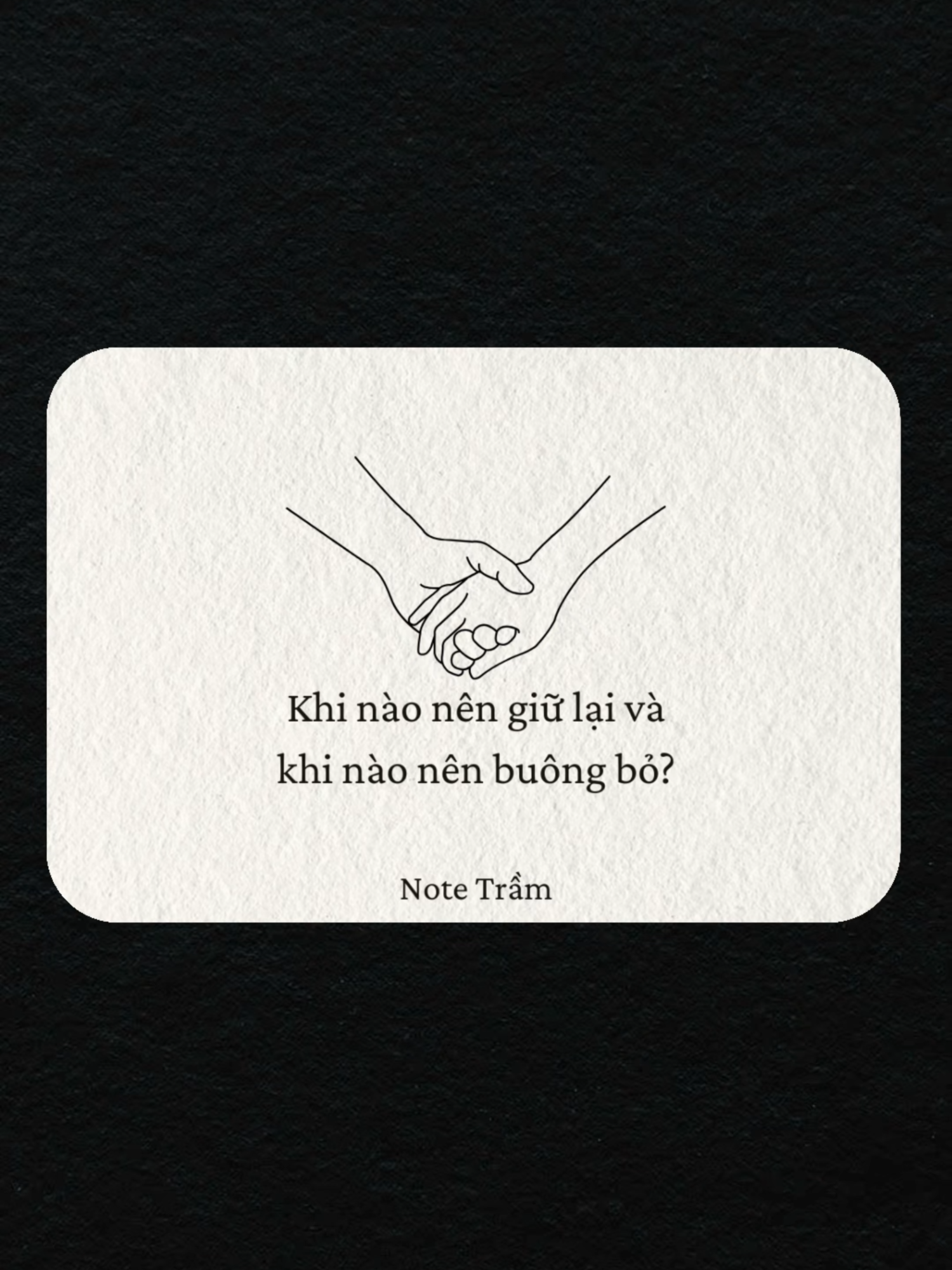 Khi chúng ta nào nên giữu lại và khi nào nên buông bỏ? #Love #deeptalk #deeptalkforlovers #bobaideeptalk