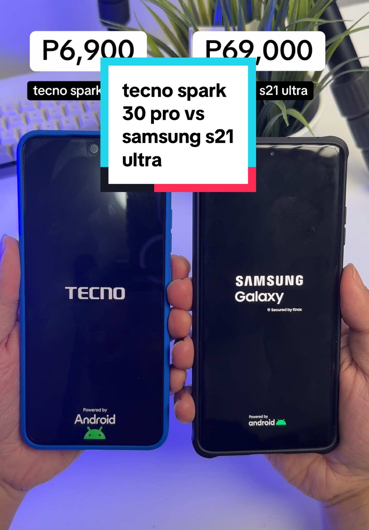 Tecno Spark 30 Pro vs Samsung S21 Ultra startup, apps test and benchmark. Note the samsung is 4 years old. #foryou #fyp #tech #techtok #techph #techphilippines #techie #phones #mobilephone