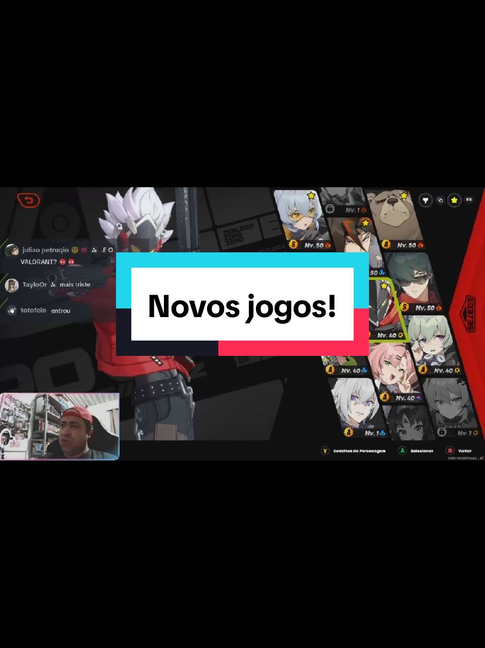 Galerinha, novos jogos nas lives é possível, só requer tempo 😔 #live #zzz #zenlesszonezero #novosjogos