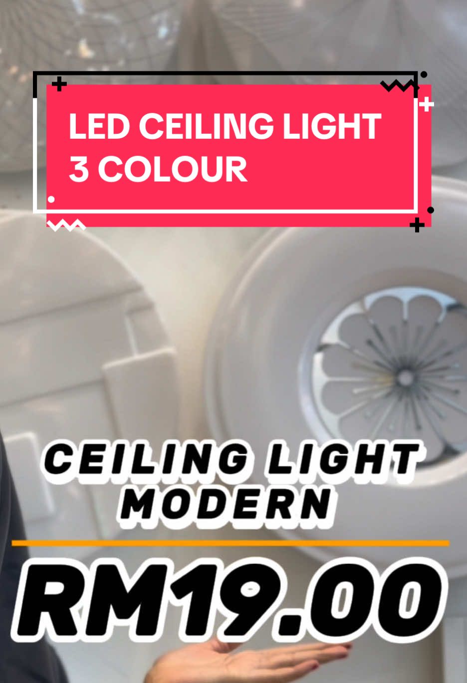 LED CEILING LIGHT 3 COLOUR  #fypシ #kedailampu #Lampumurah #worldonelighting #viral #CapCut 