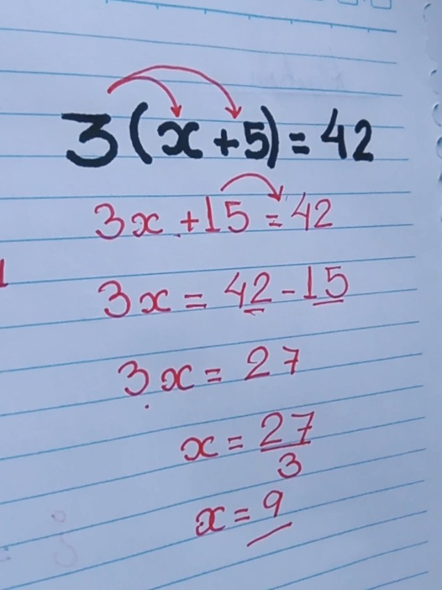 Equação do 1º grau #aula #matemática #escola #aprender 