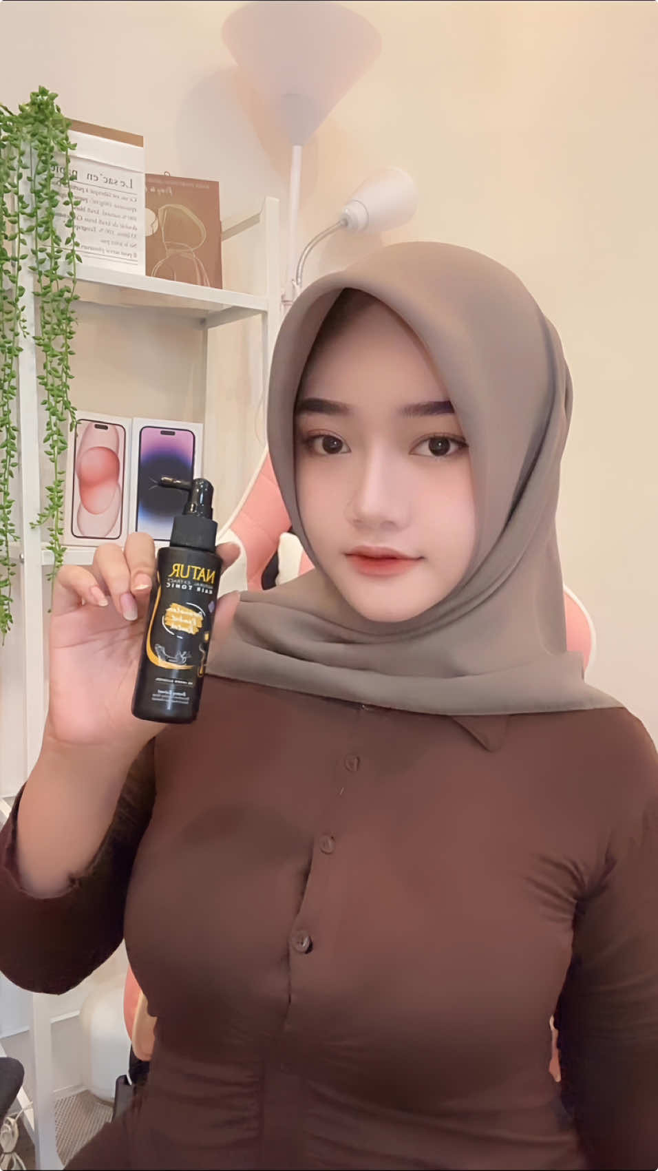 Rambut kuat meski dijambak 🤭 @Natur ✨ #Rambutrontok #HairTonic #kuatdariakar #naturhaircare 